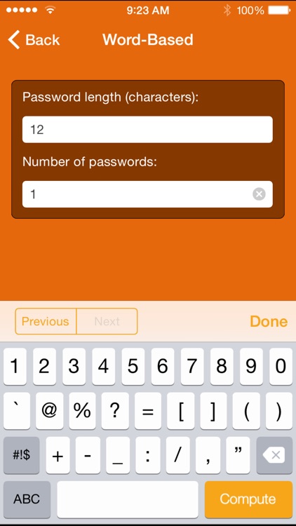 Wolfram Password Generator Reference App