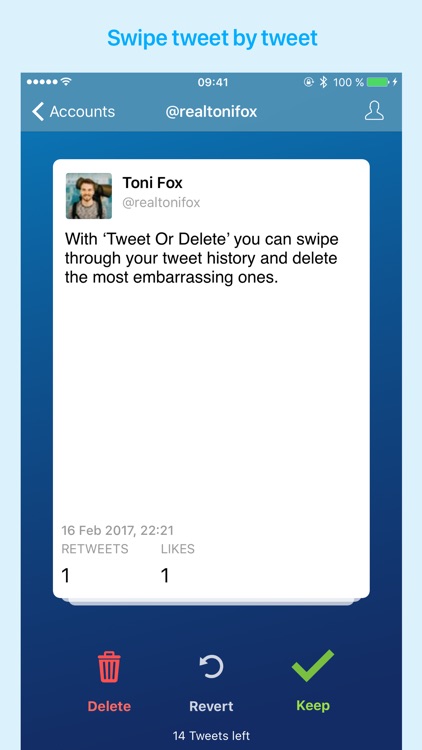 Keep Or Delete Tweets screenshot-0