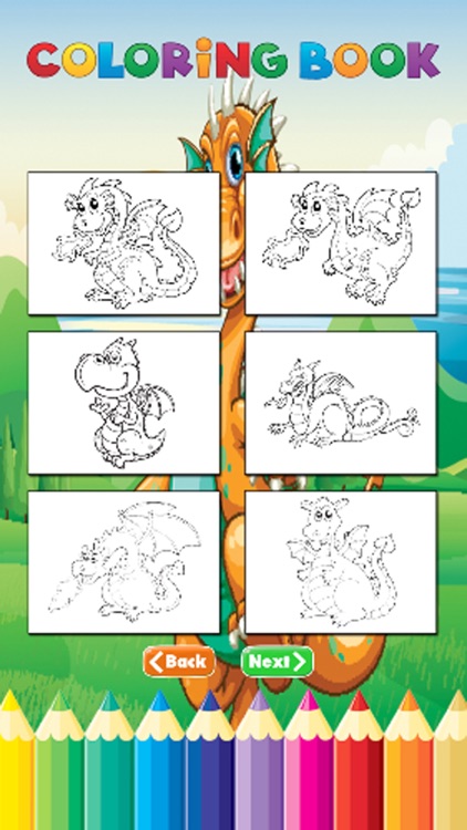 Dragon Art Coloring Book - Activities for Kid screenshot-3