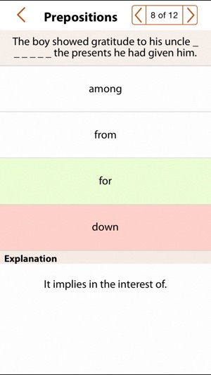 Grammar Express: Prepositions(圖4)-速報App