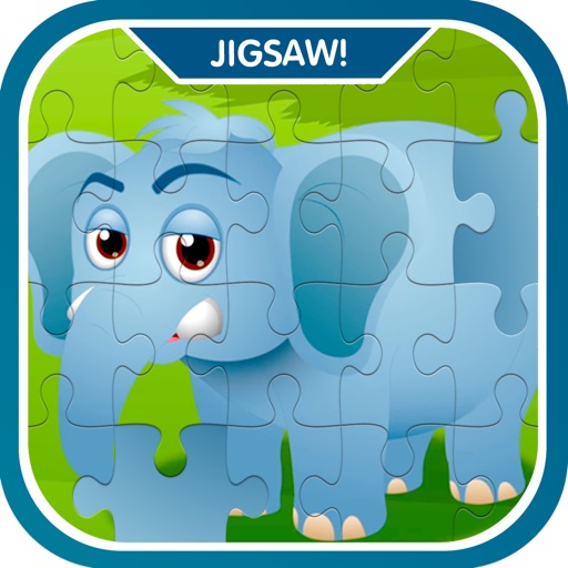Learn Zoo Animals Jigsaw Puzzle Game For Kids iOS App