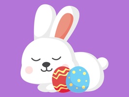 Say Happy Easter with this complete Easter Bunny sticker pack