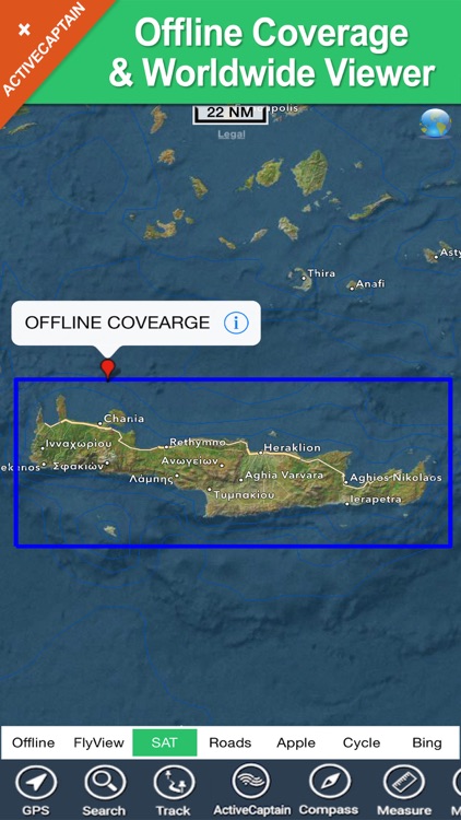 Crete (Greece) charts GPS offline maps Navigator screenshot-4