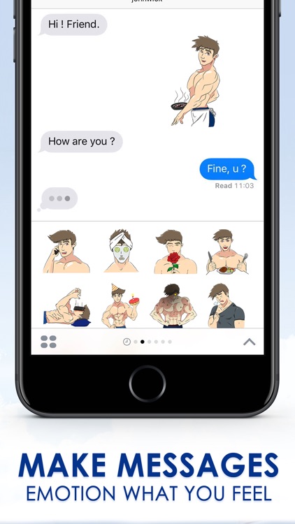 Sixpack lovers Sticker Emoji Keyboard By ChatStick