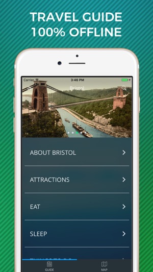 Bristol Travel Guide with Offline Street