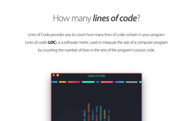 ‎Lines of Code Screenshot