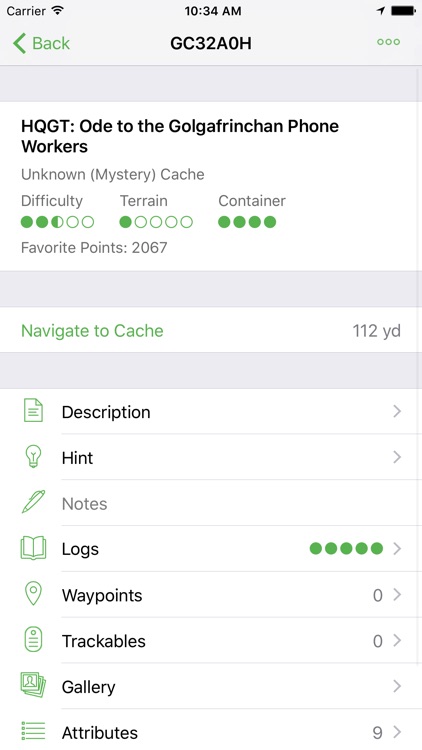 Cachebot Geocaching