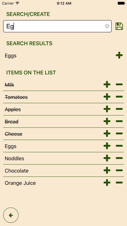 Share Your Shopping List