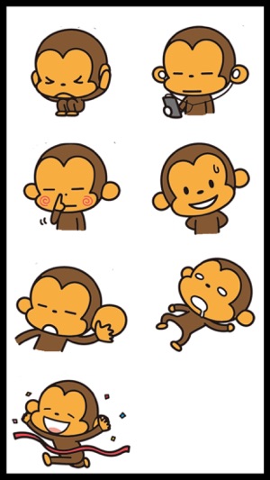 Best Funny Monkey Stickers(圖5)-速報App