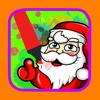 Cartoon painting and drawing christmas coloring