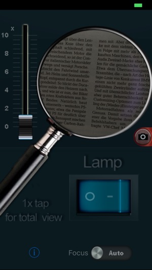 Magnifier with light+zoom