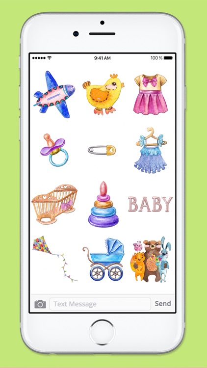 New Baby Watercolor Sticker Pack screenshot-3