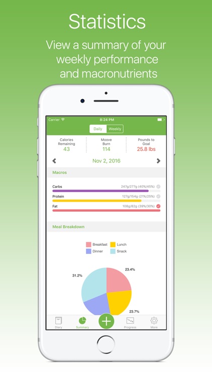 MooveFit - Calorie, Activity and Weight Tracker