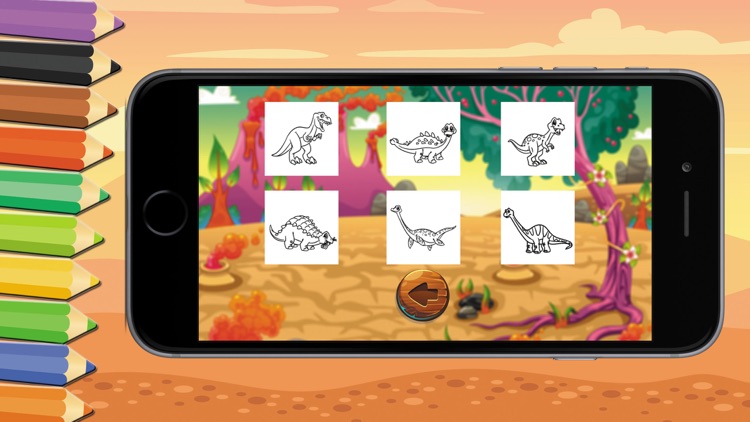 Game For Kids : Dinosaur Coloring Book screenshot-3