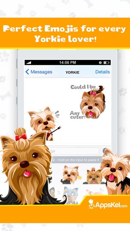 Yorkie Emoji:Yorkshire Terrier Dog Sticker App
