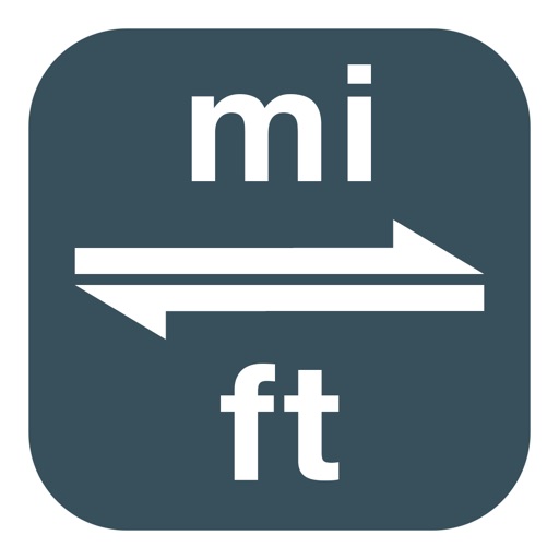 Miles to Feet | Mile to Foot | mi to ft icon