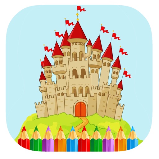 Free Castle Coloring Book Game For Kids Edition iOS App