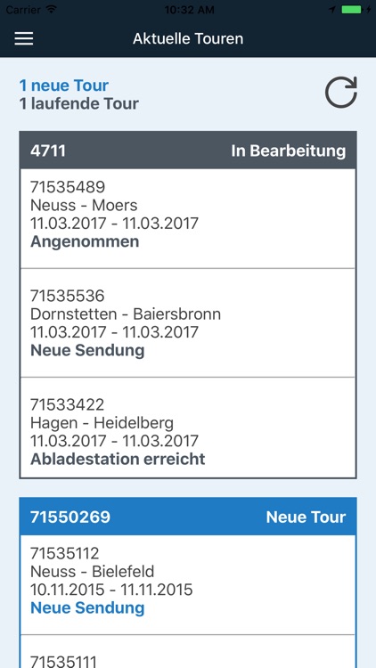 TrackSim Logistik App