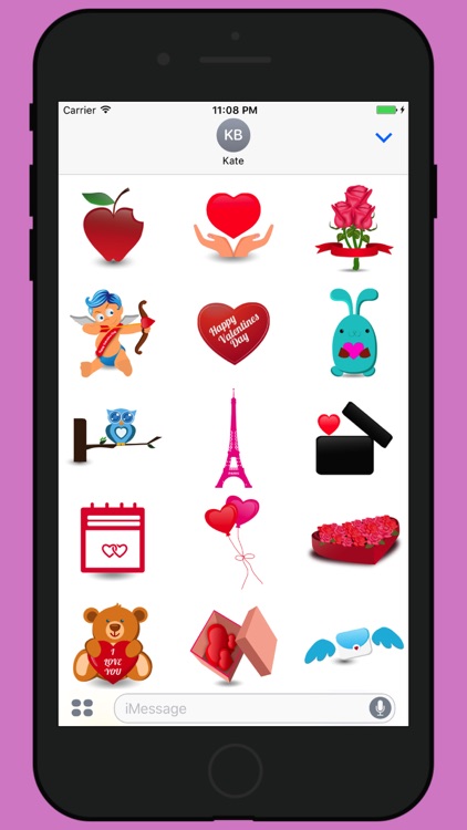 Valentine week love stickers 2017