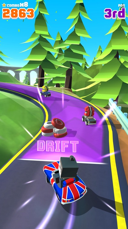 Blocky Racer - Endless Arcade Racing