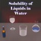 “Solubility of Liquids in Water” app brings to you a guided tour to acquaint yourself with the lab experiment that demonstrates the solubility of liquids in water