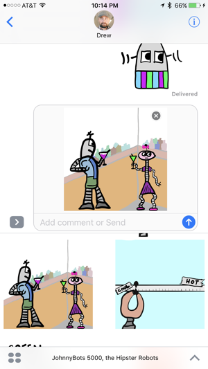 JohnnyBot Hipster Robots - Animated Stickers(圖1)-速報App