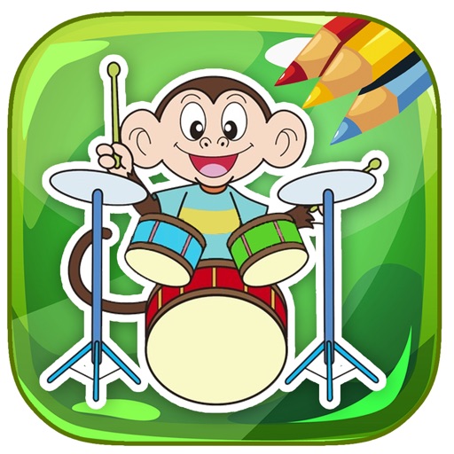 Coloring Page Game For Animal Band Version Icon