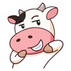 Perky Cow Animated Stickers