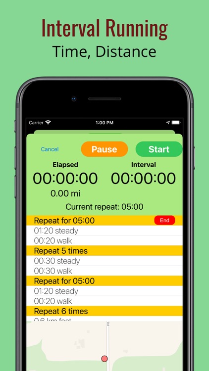Custom Running Intervals