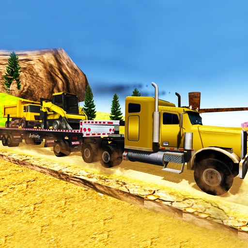 Off-Road Hill Truck Driver Crane Simulator 3D Game iOS App