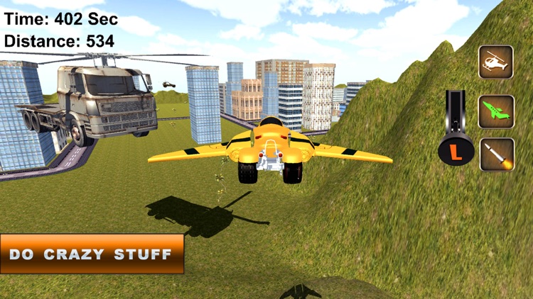 Fast Flying Robot Motorcycle: Drone Simulator screenshot-3