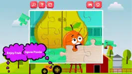 Game screenshot Lively Fruits learning jigsaw puzzle games for kid apk