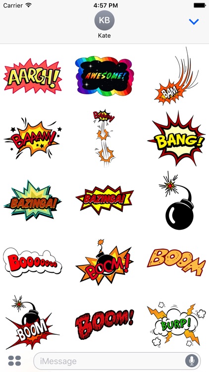 Comic Stickers #1-Pop Art for iMessage