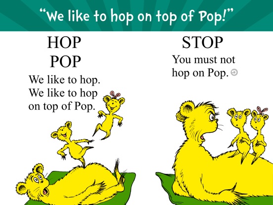 hop on pop dr seuss words