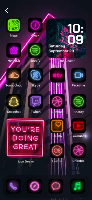 Screenshot 5 App. Themes: Aesthetic Iconas iphone