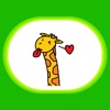 Funny Giraffe Stickers by Design73 for iMessage