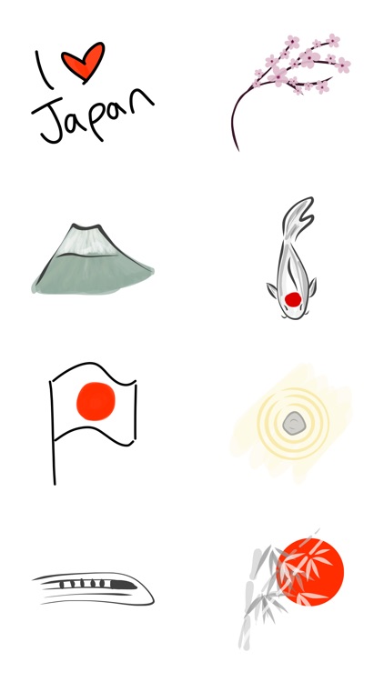 Japan stickers for iMessage - Japanese photo emoji