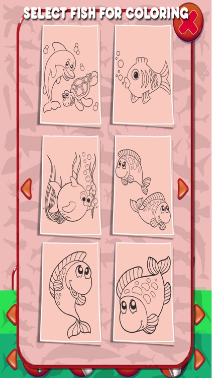 Fish Kids Coloring Book Pro