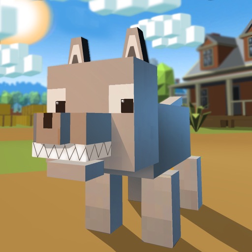 Blocky Wolf Simulator 3D