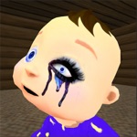 Baby in Blue Dark Scary House