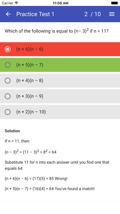 How to cancel & delete ACT Maths Practice Tests from iphone & ipad 2