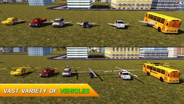 Flying Sports Car Driver: Jet Racing Simulator screenshot-4