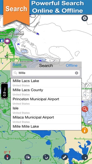 Mille Lacs offline GPS chart for lake & park trail(圖4)-速報App