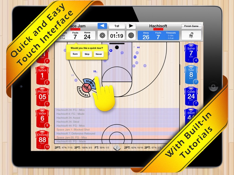 Basketball Stat Tracker HD