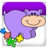 Dog Hippo Animals Jigsaw for young kids
