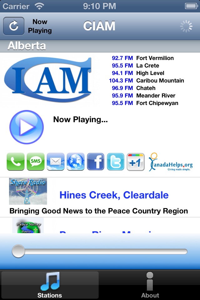 CIAM Radio screenshot 2