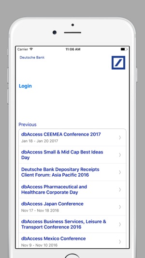 Deutsche Bank Events Europe