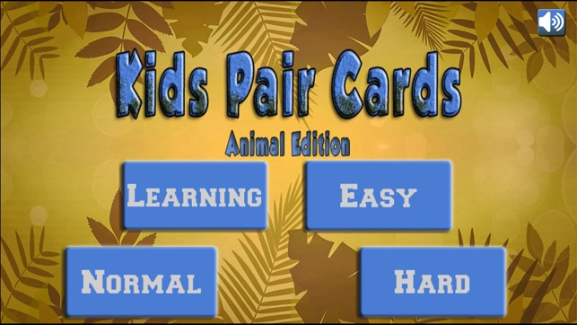 Kids Pair Cards - Animal Edition