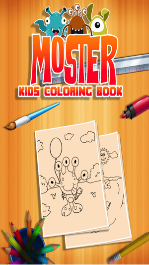 Monster Kids Coloring Book