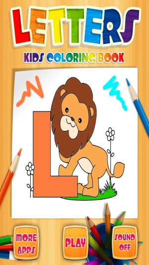 Letters Kids Coloring Book Pro